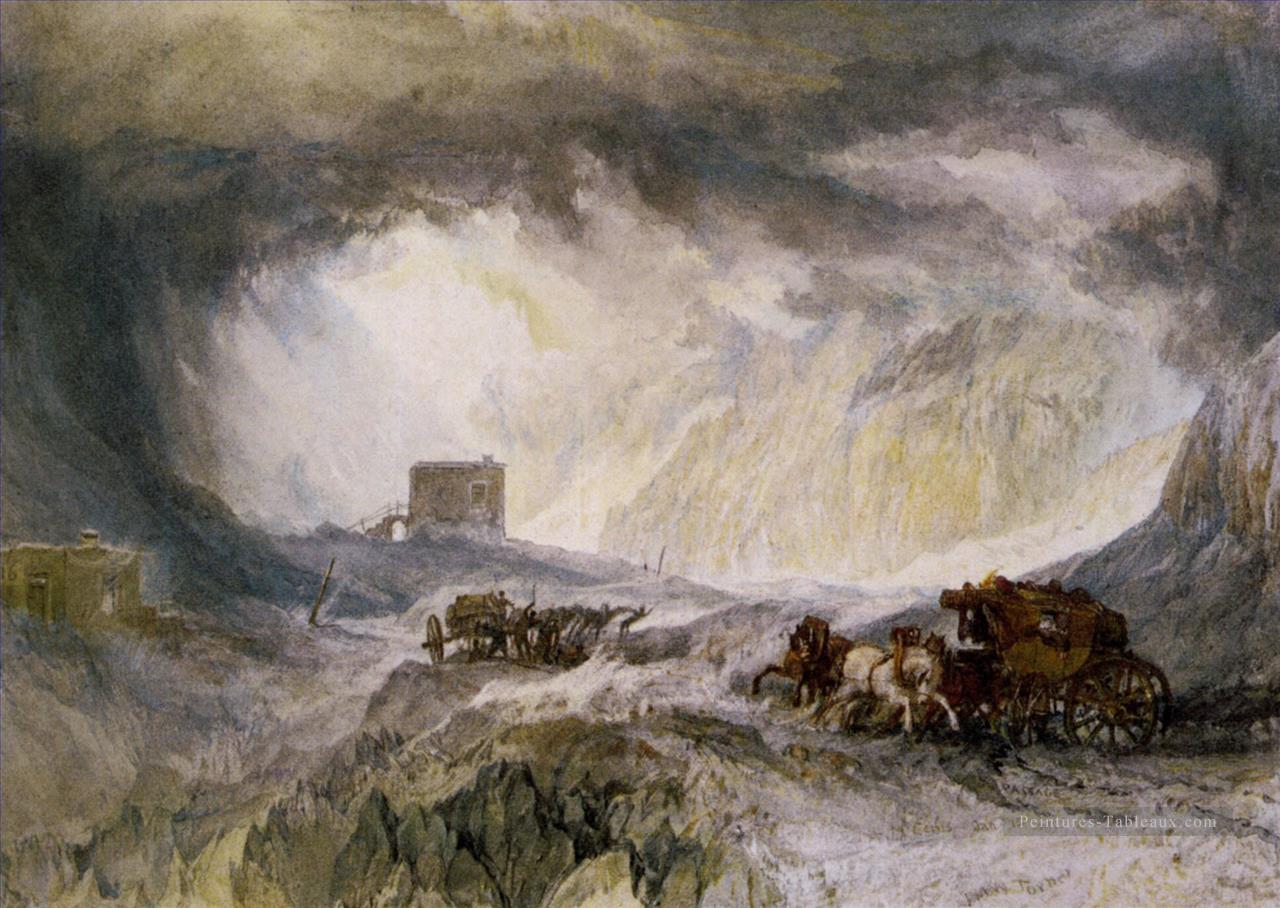 Passage du Mont Cenis romantique Turner Peintures à l'huile